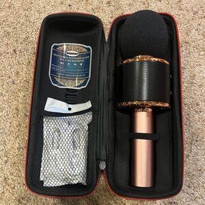 New Rose Gold Microphone With Case/Charger